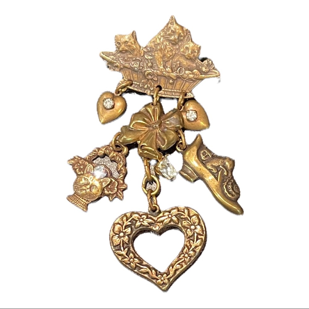 LA CONTESSA KITTY KAT PIN BY MARY DEMARCO